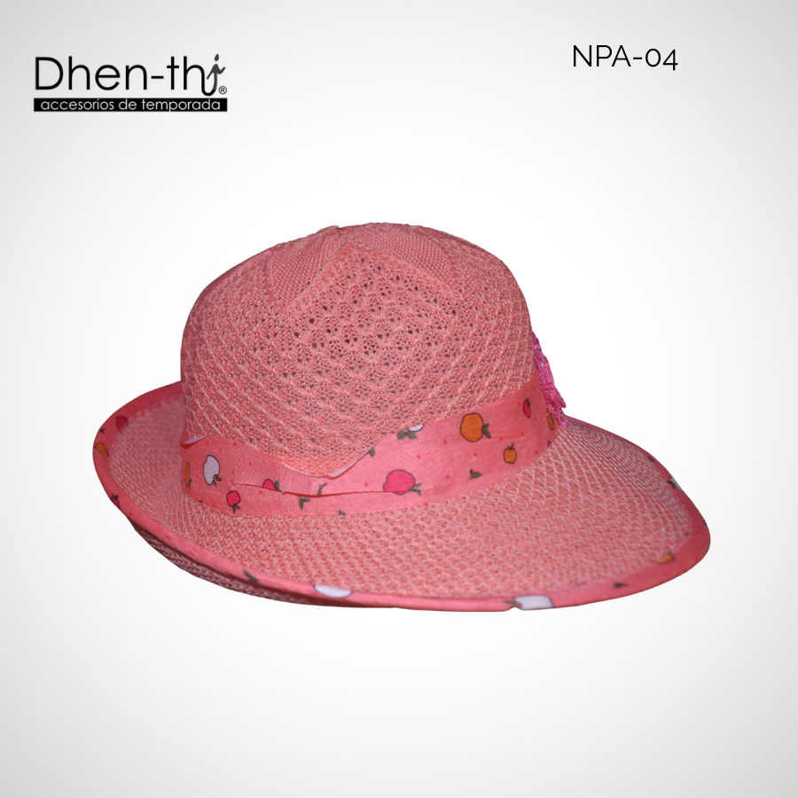 Sombrero de hilo para niña: Listón