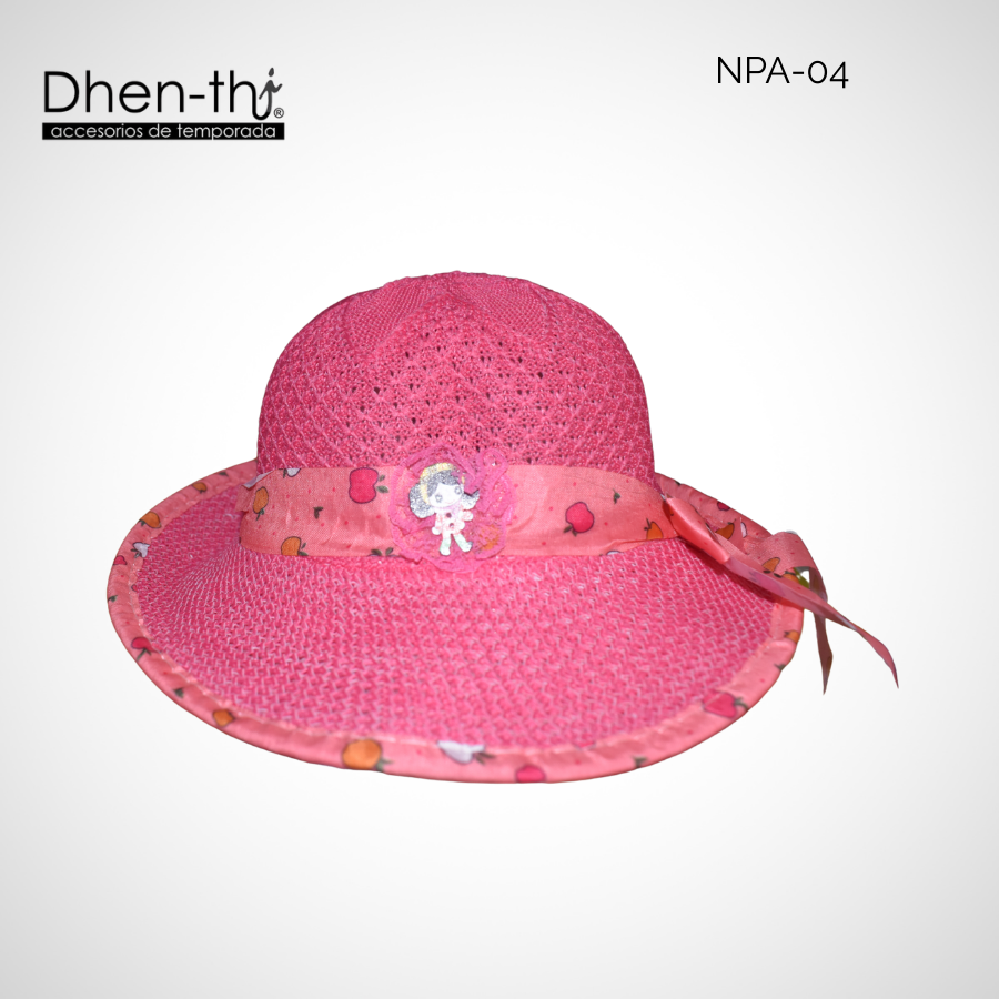 Sombrero de hilo para niña: Listón